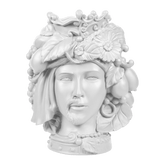 Head Statue Couple - White 32 cm - Teste Matte - Baci Milano